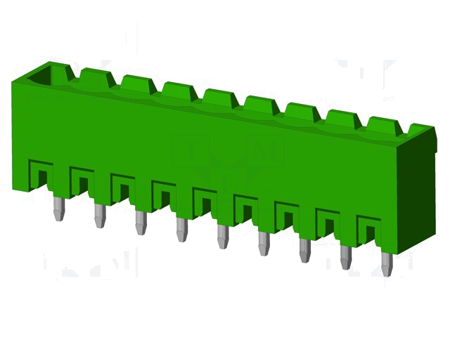 Connector: ontkoppelbare terminal strip; contact; mannelijk Connector: ontkoppelbare terminal strip; contact; mannelijk